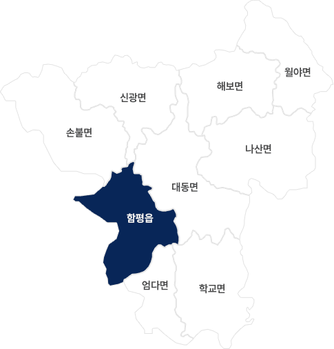 함평군지도 함평읍