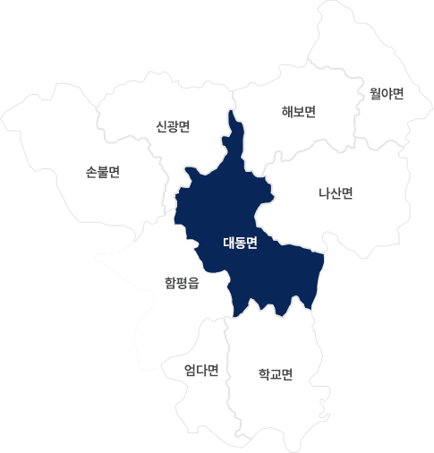 함평군지도 대동면