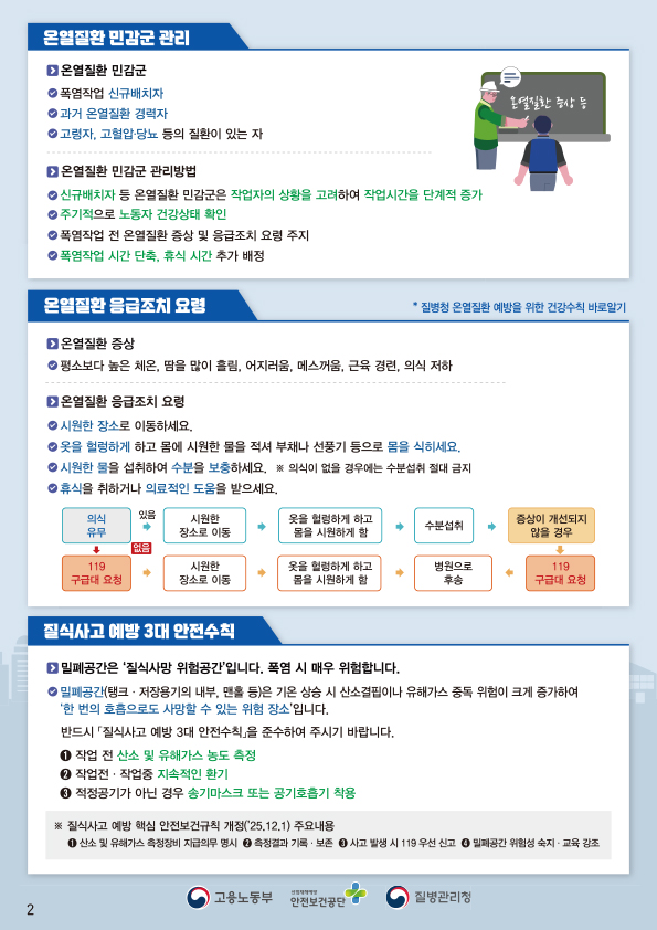 폭염으로 인한 온열질환 예방수칙 한국어2