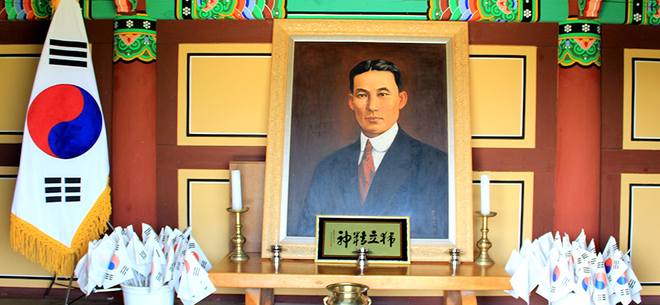 사당안에 모셔진 김철 선생의 영정