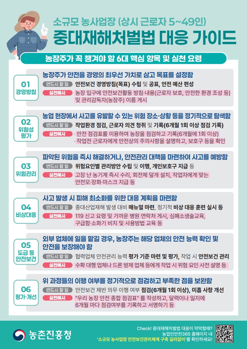 우리농장 안전! 중대재해처벌법 대응