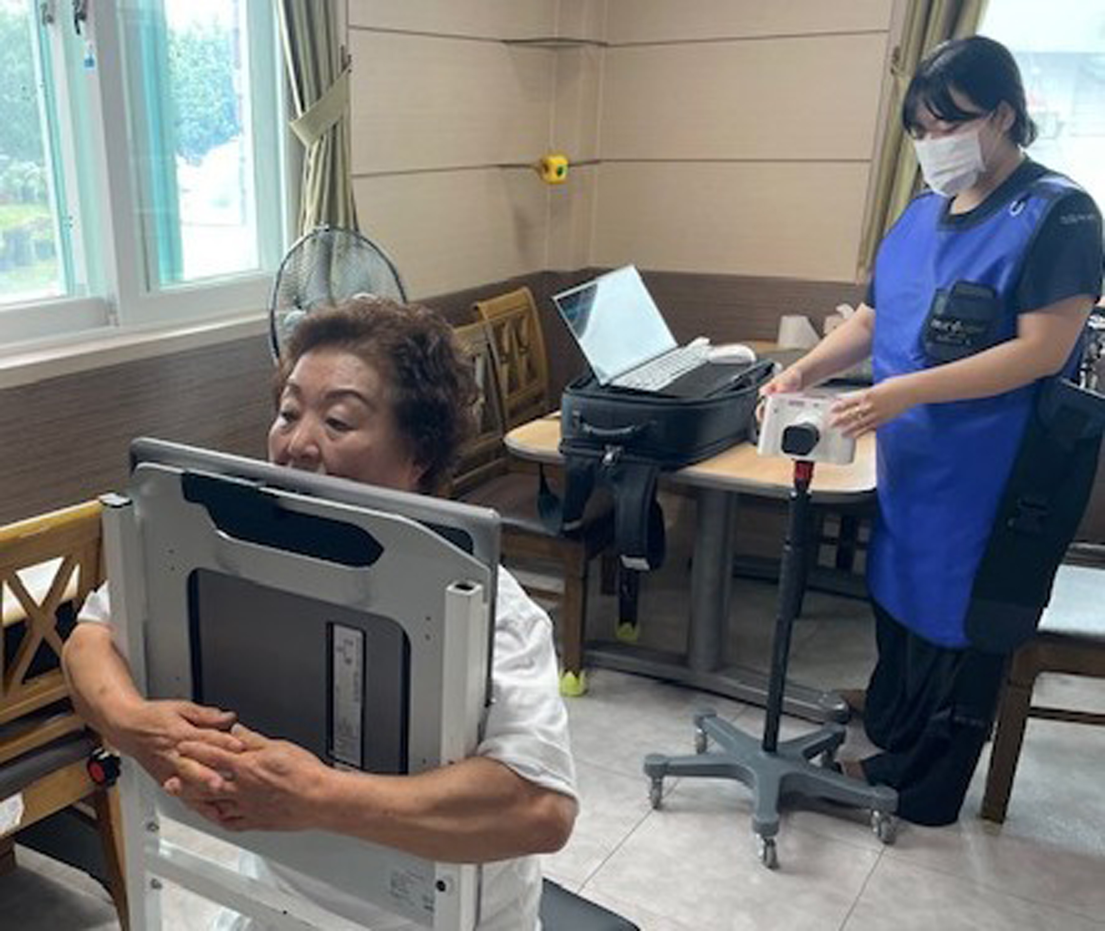 함평군, 노인복지시설 대상 찾아가는 결핵 순회검진 실시