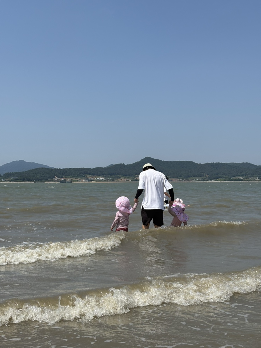 아빠랑 같이 함평 돌머리 해수욕장 다녀왔어요~