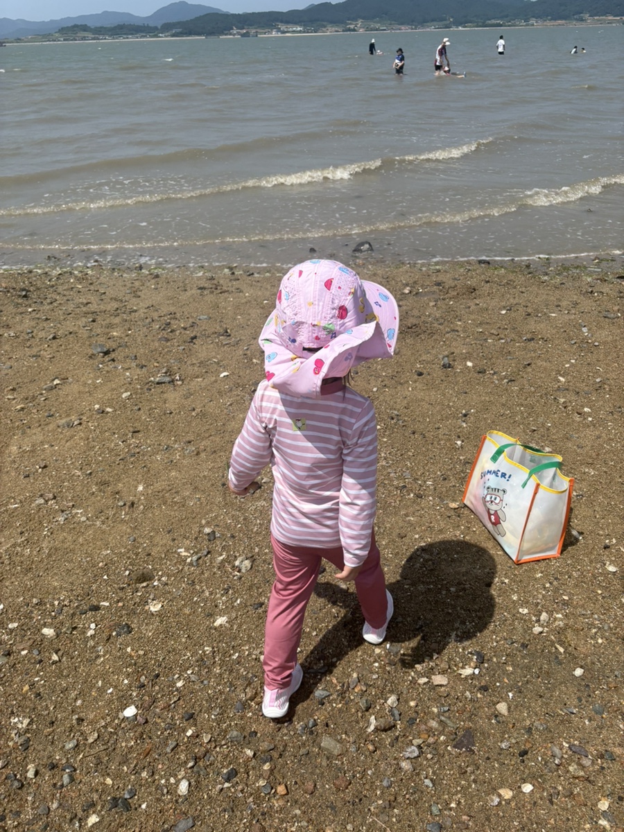 아빠랑 같이 함평 돌머리 해수욕장 다녀왔어요~
