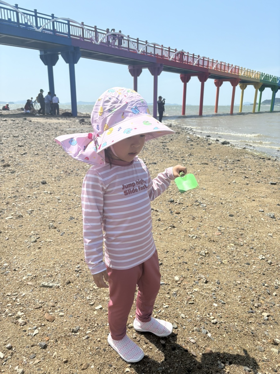 아빠랑 같이 함평 돌머리 해수욕장 다녀왔어요~