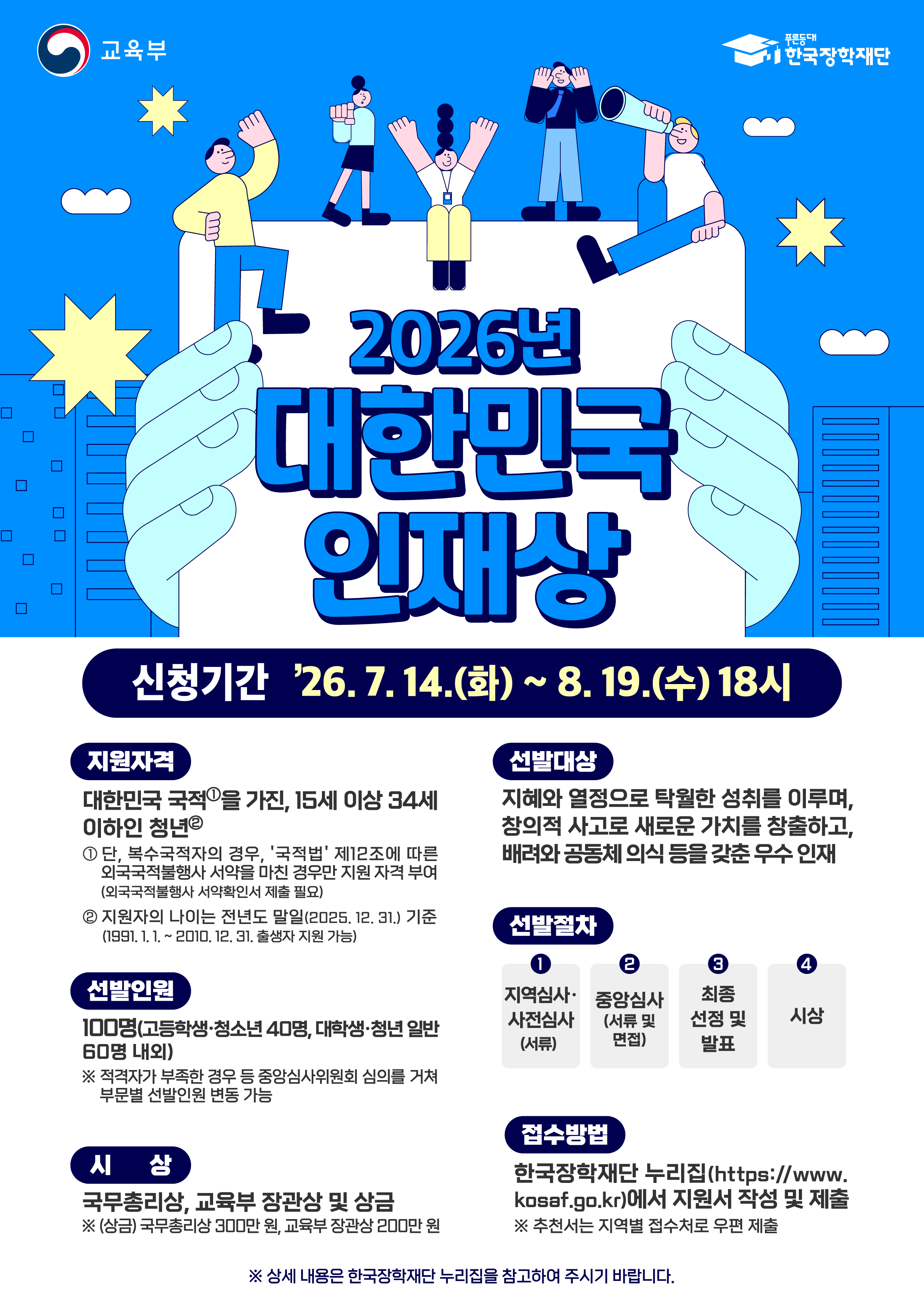 2026 대한민국 인재상 선발 안내