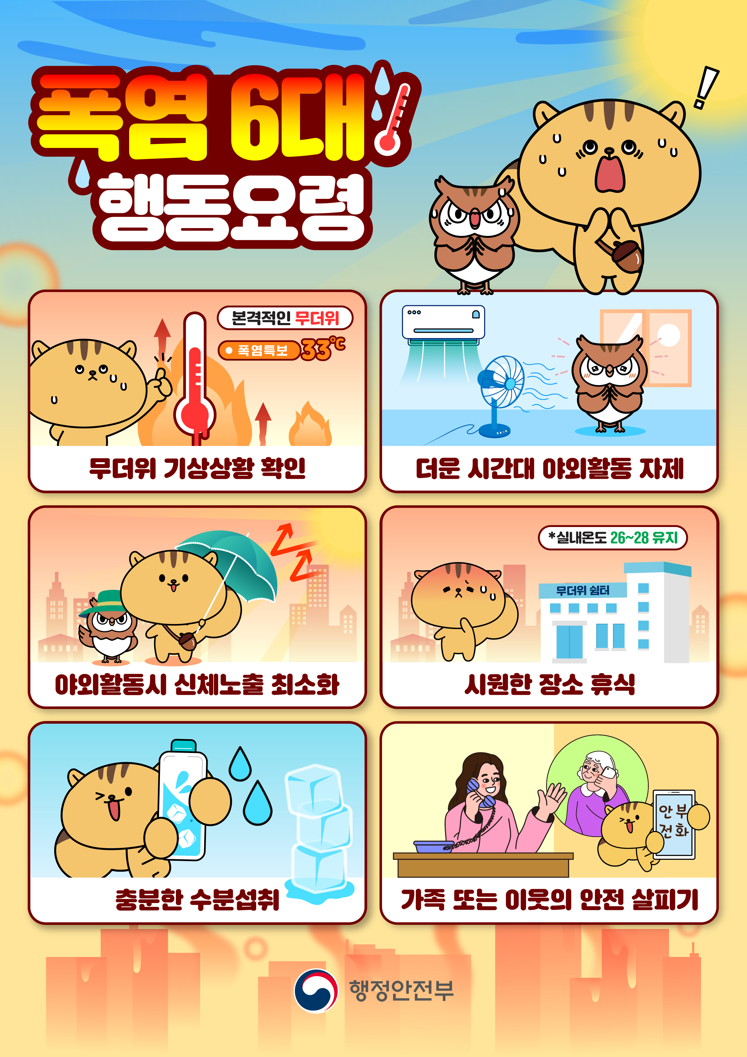 폭염 국민행동요령(행안부)