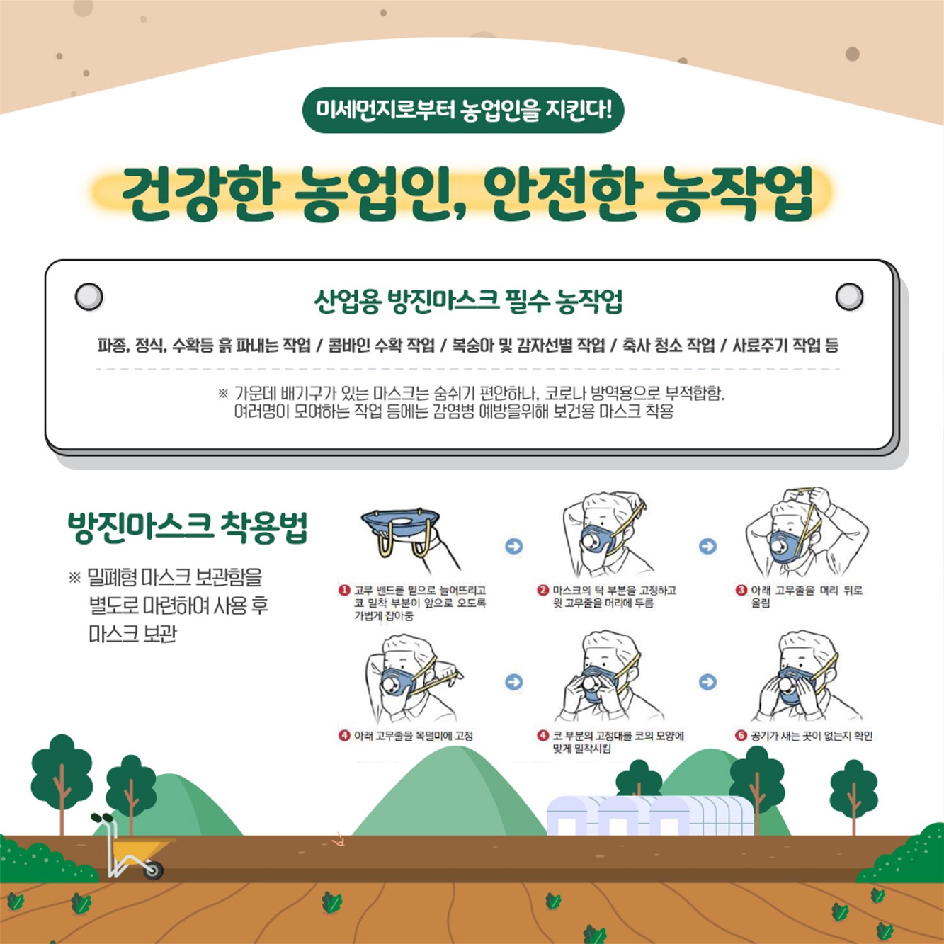 미세먼지로 부터 농업인을 지킨다!