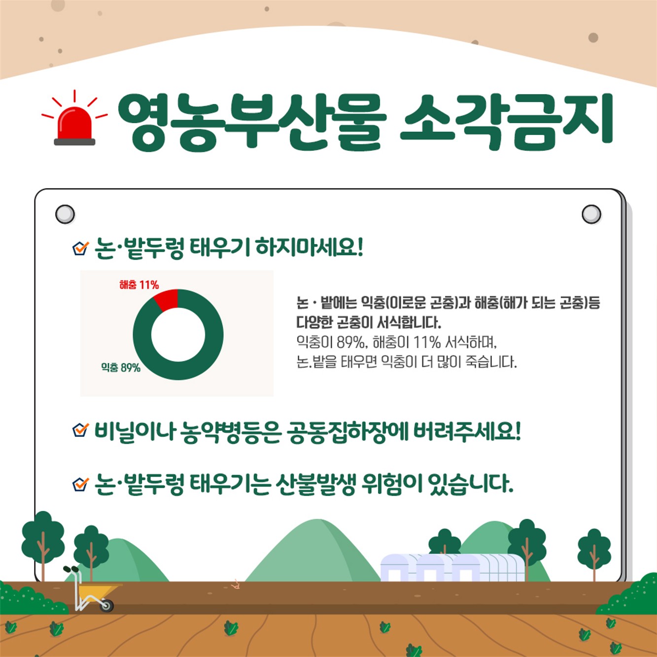 미세먼지로 부터 농업인을 지킨다!