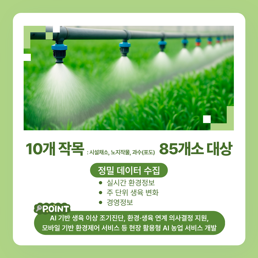 농업 빅데이터·AI 기반 영농 서비스 추진