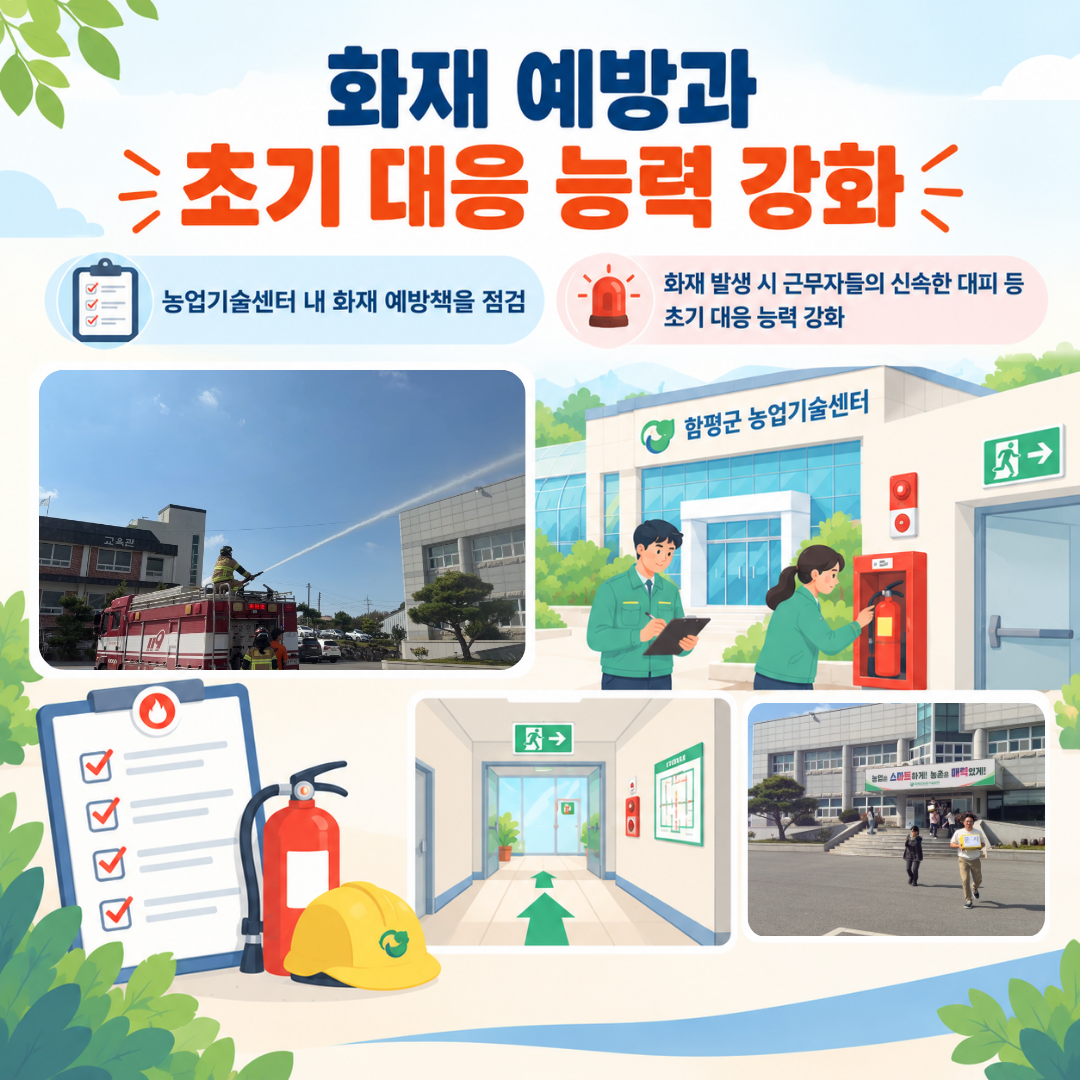 함평군 농업기술센터-함평119안전센터 합동 소방 훈련