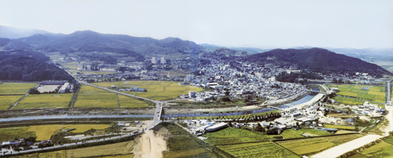 1988년 함평읍 전경