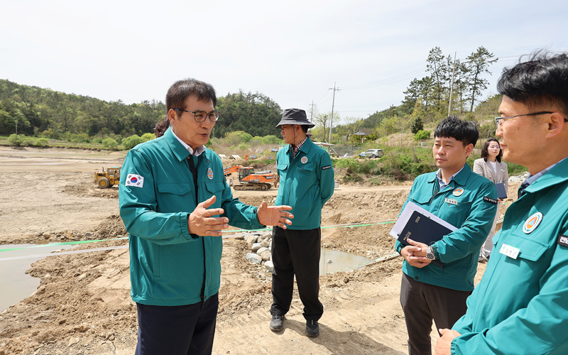 이상익 함평군수, 재해예방 공사 등 주요사업 현장 점검