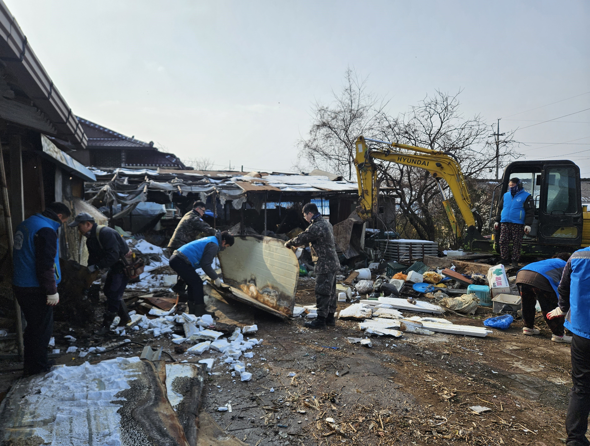 함평군 월야면 복지기동대, 새해 첫 주거 환경 개선 활동 전개