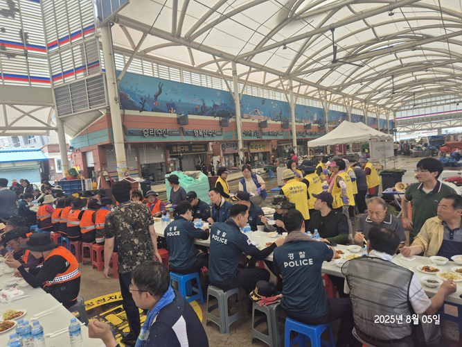 함평군 여성자원봉사회, 수해 복구 자원봉사자에게 따뜻한 식사 대접