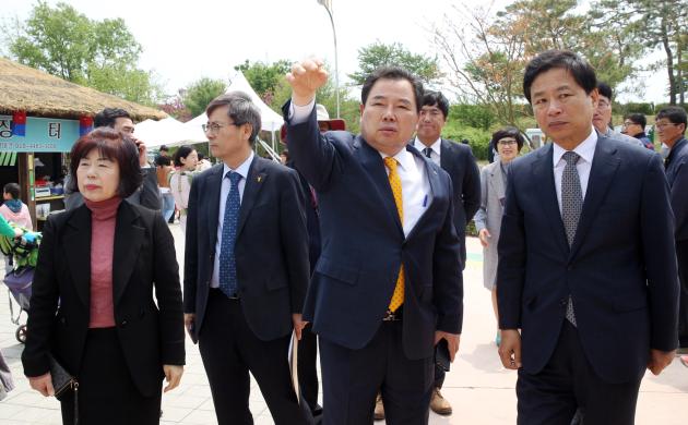 장석웅 전남도교육감 함평 방문