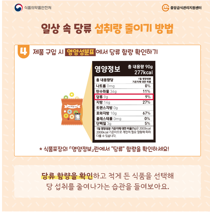 당류 줄이기 실천방법 알아보기