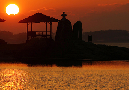 함평만 낙조(돌머리해수욕장)
