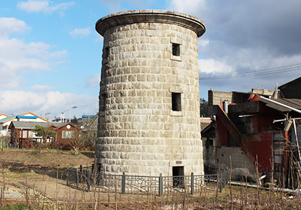 함평 구 학다리역 급수탑
